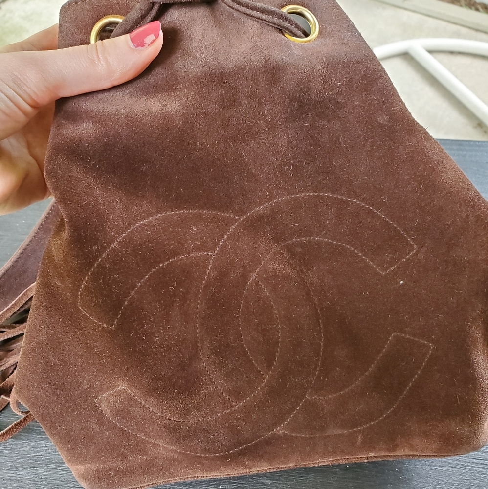 AUTHENTIC Chanel Fringe Bucket Bag